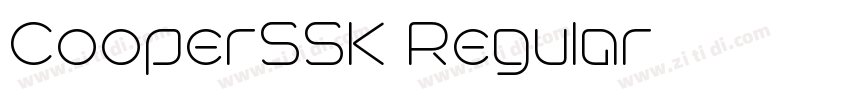 CooperSSK Regular字体转换
